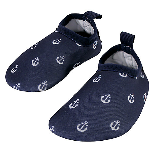 Alternate image 1 for Hudson Baby® Anchor Water Shoes in Blue