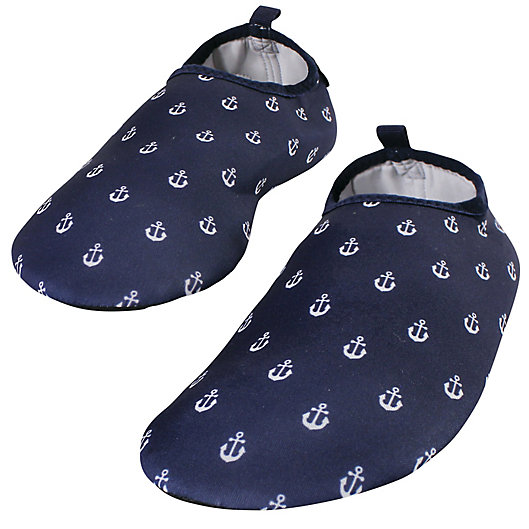 Alternate image 1 for Hudson Baby® Anchor Kids' Water Shoe in Blue