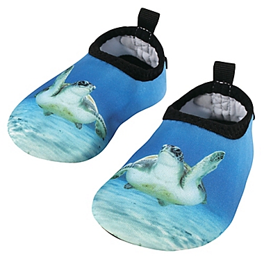 Hudson Baby&reg; Size 8 Turtle Water Shoes in Blue. View a larger version of this product image.