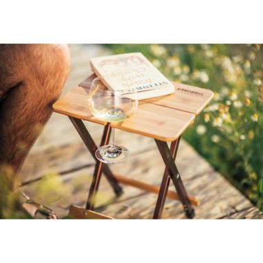 TravelChair&reg; Company Kanpai Bamboo Side Table in Bronze. View a larger version of this product image.