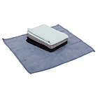 Alternate image 4 for Simply Essential&trade; 4-Pack Microfiber Cloth in Black/Blue