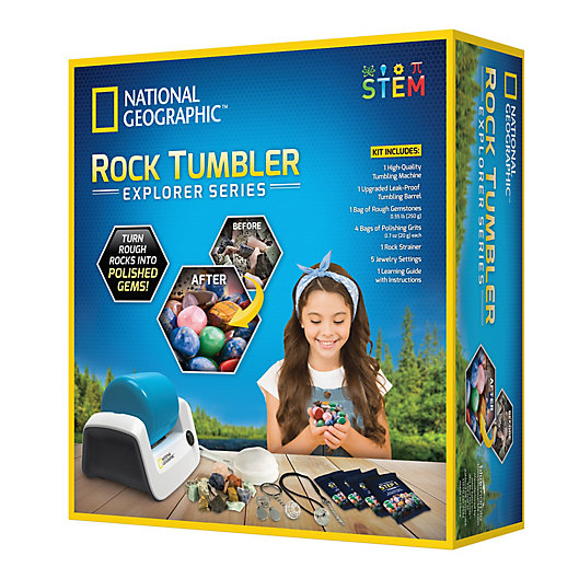 Alternate image 1 for National Geographic™ 13-Piece Explorer Series Rock Tumbler Starter Kit