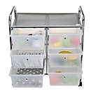 Alternate image 0 for Mind Reader 9-Drawer Rolling Utility Cart in White/Silver