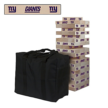 NFL New York Giants Giant Wooden Tumble Tower Game. View a larger version of this product image.