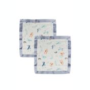 Loulou Lollipop&reg; 2-Pack Born To Fly Security Blankets in White