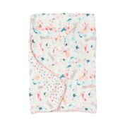 Loulou Lollipop&reg; Butterfly Muslin Quilt in White
