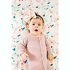 Alternate image 1 for Loulou Lollipop&reg; Butterfly Muslin Fitted Crib Sheet in White