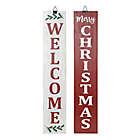 Alternate image 0 for Bee &amp; Willow&trade; 2-Sided Welcome &amp; Merry Christmas Sign in Red/White