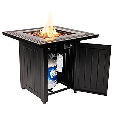 Bee &amp; Willow&trade; Square Gas Fire Pit in Oil Rubbed Bronze. View a larger version of this product image.