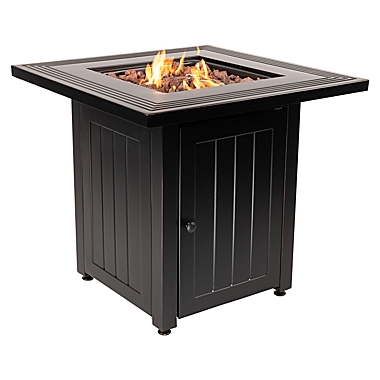 Bee &amp; Willow&trade; Square Gas Fire Pit in Oil Rubbed Bronze. View a larger version of this product image.