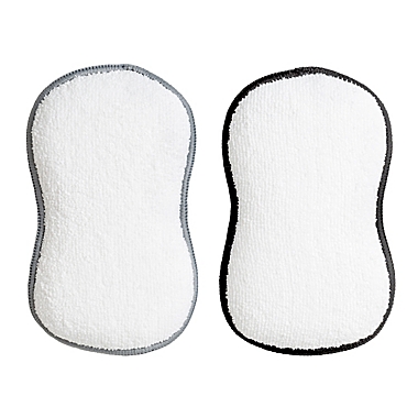 Simply Essential&trade; 2-Pack Microfiber TOUGH Sponge. View a larger version of this product image.