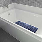 Alternate image 1 for Simply Essential&trade; Rocks 16&quot; x 35&quot; Vinyl Tub Mat in Blue