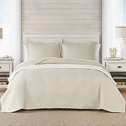 Tommy Bahama® Solid Cotton 3-Piece Full/Queen Quilt Set in Dune