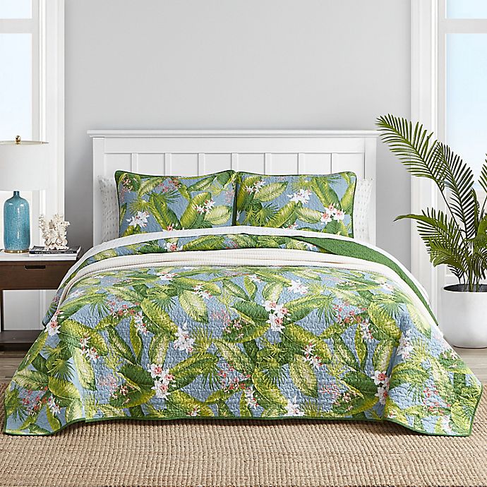 Aregada Dock 3 Piece Reversible Quilt, Tommy Bahama Twin Bedding