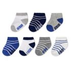Alternate image 0 for goldbug&trade; Size 12-24M 7-Pack Days of the Week Lowcut Socks in Blue