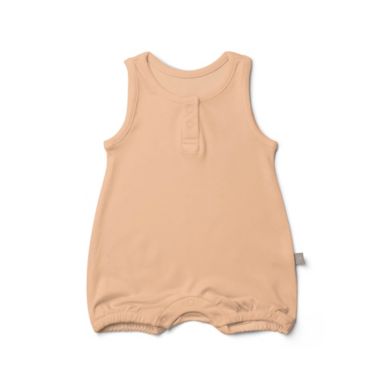goumi Size 0-3M Organic Cotton Romper in Poppy. View a larger version of this product image.