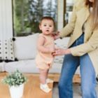 Alternate image 4 for goumi Organic Cotton Romper in Poppy