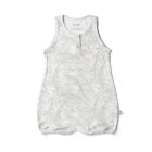 Alternate image 0 for goumi Coastal Organic Cotton Romper in Green/Cream