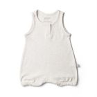 Alternate image 0 for goumi Organic Cotton Romper in Storm Grey