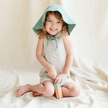 goumi Organic Cotton Romper in Storm Grey. View a larger version of this product image.