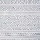 Alternate image 3 for Urban Habitat Lizbeth Cotton Clip Jacquard Shower Curtain in White/Indigo