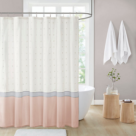 Urban Habitat Myla Cotton Jacquard, Bed Bath And Beyond Extra Long White Shower Curtain