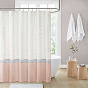 Urban Habitat Myla Cotton Jacquard Shower Curtain
