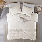 Alternate image 3 for Madison Park Doreen Cotton 4-Piece King/California King Comforter Set in White