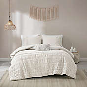Madison Park Doreen Cotton 4-Piece King/California King Comforter Set in White
