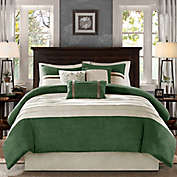 Madison Park Palmer 7-Piece King Comforter Set in Green
