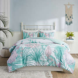 Sophie Bird Floral Soft 100% Cotton Mint Green Duvet Quilt Cover Bedding Set 