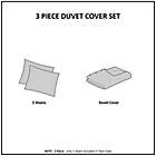 Alternate image 9 for Madison Park Doreen Cotton 3-Piece King/California King Duvet Cover Set in White