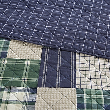 MP&reg; Timber Reversible 3pcs K/CK Coverlet Set G/N. View a larger version of this product image.