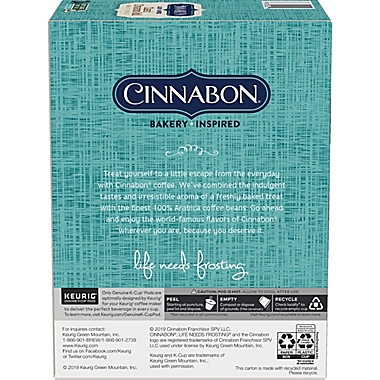 Cinnabon&reg; Classic Cinnamon Roll Coffee Keurig&reg; K-Cup&reg; Pods 24-Count. View a larger version of this product image.