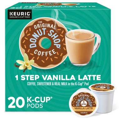 The Original Donut Shop&reg; Vanilla Latte Coffee Keurig&reg; K-Cup&reg; Pods 20-Count. View a larger version of this product image.