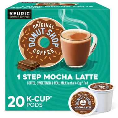 The Original Donut Shop&reg; Mocha Latte Coffee Keurig&reg; K-Cup&reg; Pods 20-Count. View a larger version of this product image.