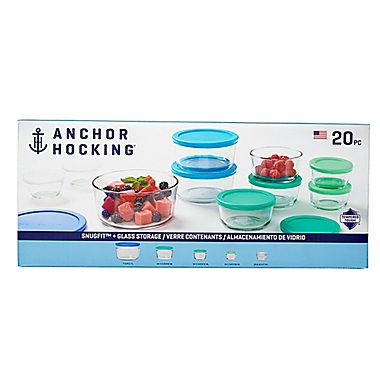 Anchor Hocking&reg; 20-Piece Storage Container Set with SnugFit Lids. View a larger version of this product image.