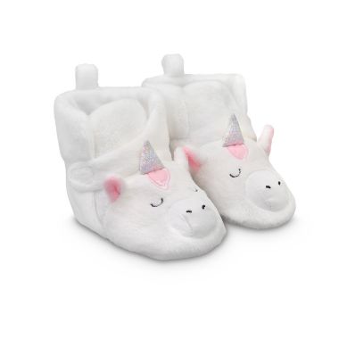 Goldbug&trade; Size 12-18M Unicorn Wrap Slipper in Grey/Multicolor. View a larger version of this product image.