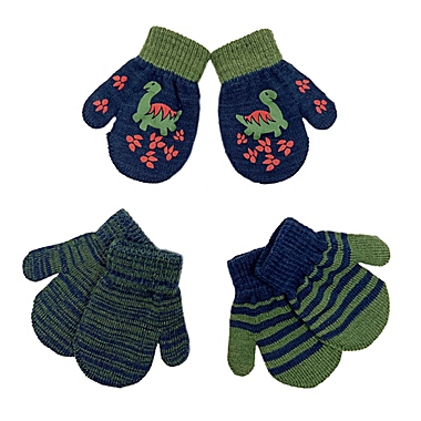 Toby Fairy&trade; Size 12-24M 3-Piece Dino Mittens Set. View a larger version of this product image.