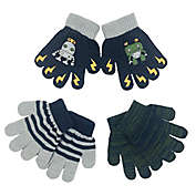 Toby Fairy&trade; Size 2T-4T 3-Pack Robot Gripper Gloves in Navy
