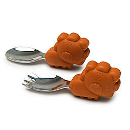 Loulou Lollipop Lion Learning Spoon and Fork Set