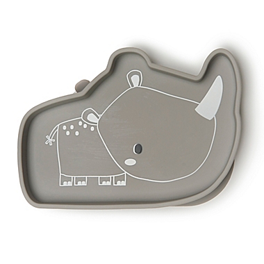 Loulou Lollipop Rhino Silicone Suction Snack Plate. View a larger version of this product image.