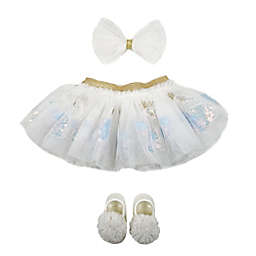 Toby Signature™ 3-Piece Sequin Swan Tutu, Headband, and Mary Jane Shoe Set in Ivory