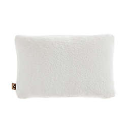 UGG® Teddie Faux Fur Oblong Throw Pillow in Snow