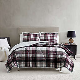 UGG® Avery 3-Piece Reversible King Comforter Set in Cabernet Plaid