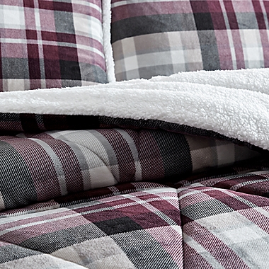 UGG&reg; Avery 3-Piece Reversible Full/Queen Comforter Set in Cabernet Plaid Multi. View a larger version of this product image.
