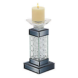 Ridge Road Décor Glam Mirror Candle Holder in Black