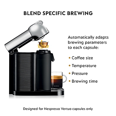 Breville Nespresso&reg; Vertuo Line Coffee and Espresso Machine in Chrome. View a larger version of this product image.
