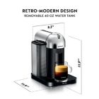 Alternate image 1 for Nespresso&reg; Machine by Breville&reg; Vertuo Coffee and Espresso Maker Bundle in Chrome