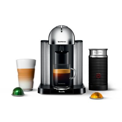 Nespresso&reg; by Breville Vertuo Coffee and Espresso Machine with Aeroccino in Chrome
